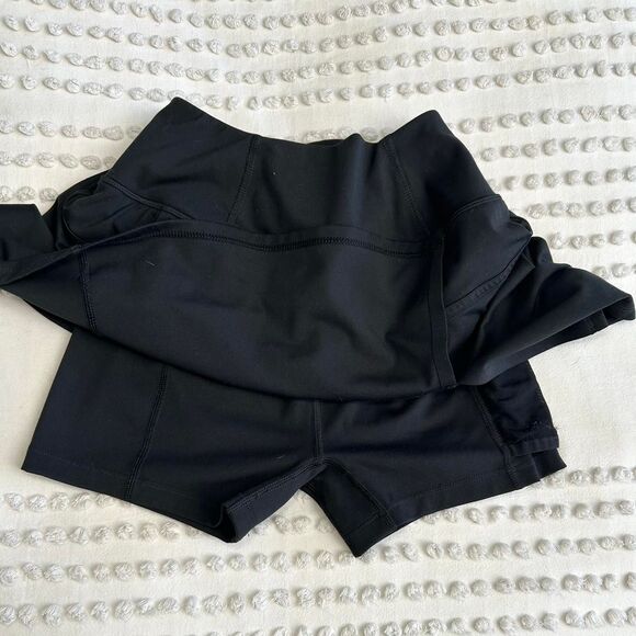 Madewell Black Flex Side Slit Mini Skort – Size Small, Excellent Condition - Picture 4 of 6